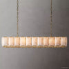 Harlow Faceted Calcite Rectangle Chandelier 74"