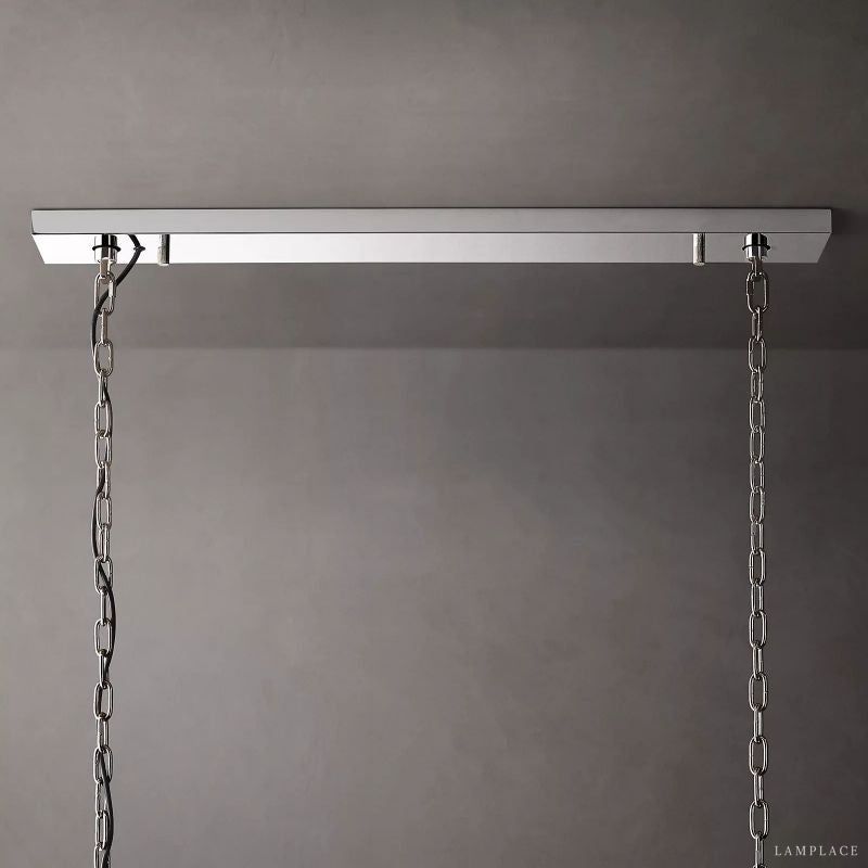 Harlow Faceted Calcite Rectangle Chandelier 42"