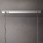 Harlow Faceted Calcite Rectangle Chandelier 54"