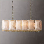 Harlow Faceted Calcite Rectangle Chandelier 42"