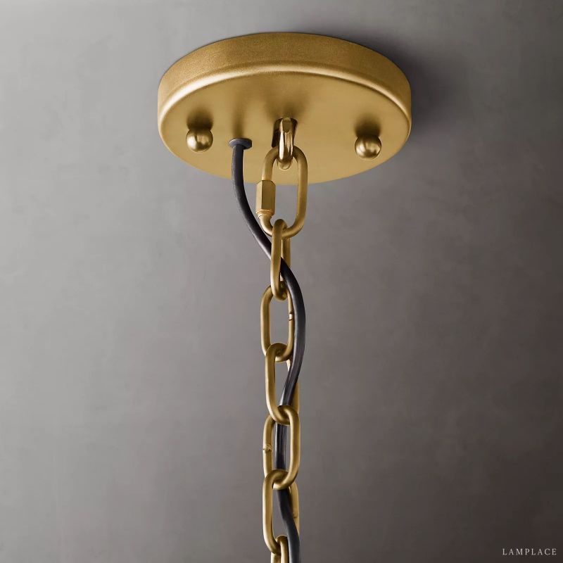 Harlow Faceted Calcite Round Chandelier 43"
