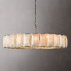 Harlow Faceted Calcite Round Chandelier 60"