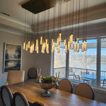 Soltaire Raindrop Crystal Linear Chandelier