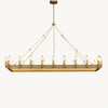 Camino Vintage Industrial Rectangle Chandelier 52"