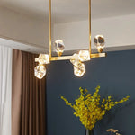 Angle Faceted Crystal Linear Chandelier