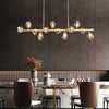 Angle Faceted Crystal Linear Chandelier