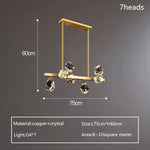 Angle Faceted Crystal Linear Chandelier