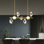 Angle Faceted Crystal Linear Chandelier