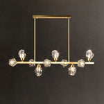 Angle Faceted Crystal Linear Chandelier