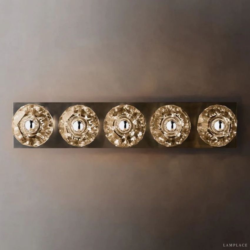 Boule De Radiant Crystal Linear Wall Sconce
