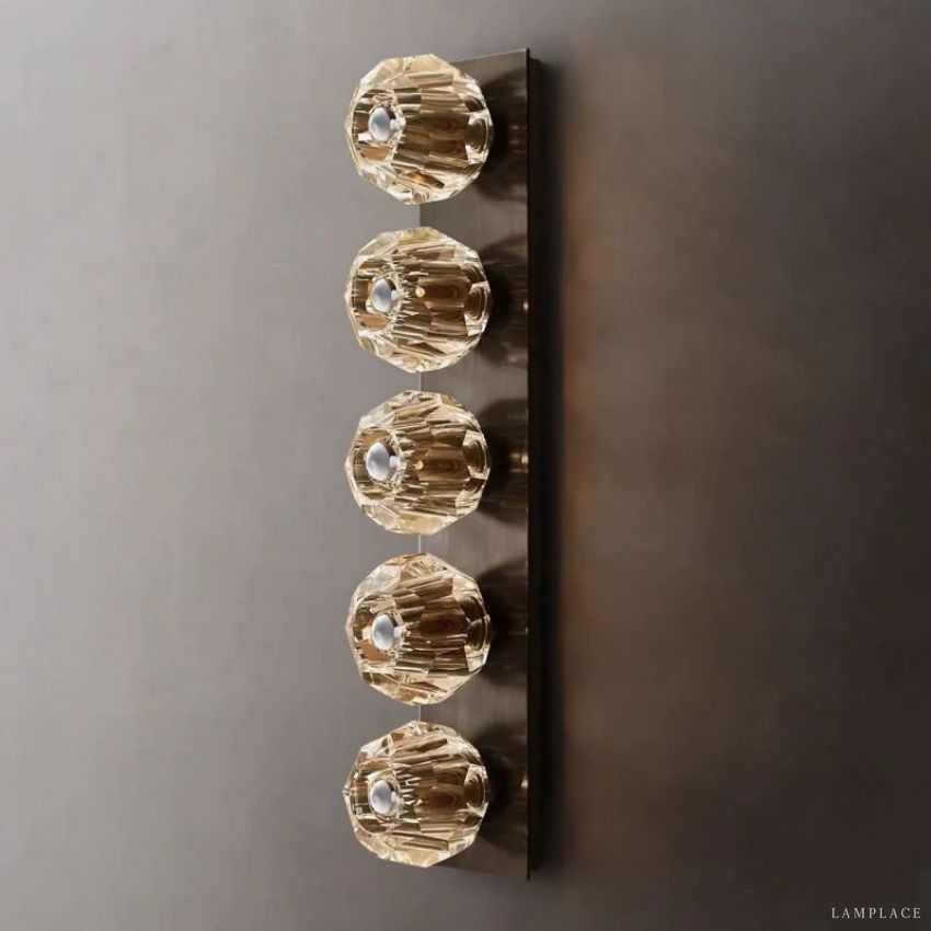Boule De Radiant Crystal Linear Wall Sconce