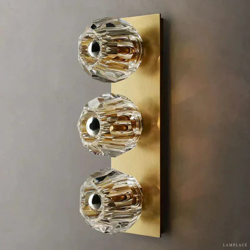 Boule De Radiant Crystal Linear Wall Sconce
