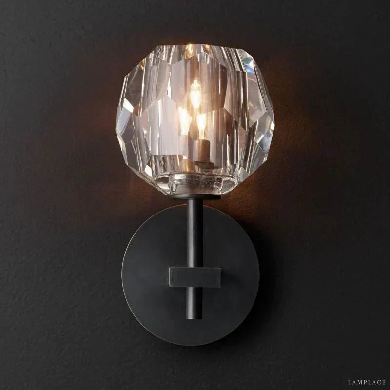 Boule De Radiant Crystal Short Wall Sconce