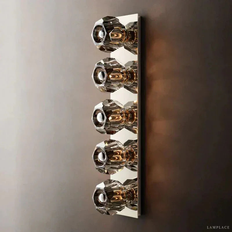 Boule De Radiant Crystal Linear Wall Sconce