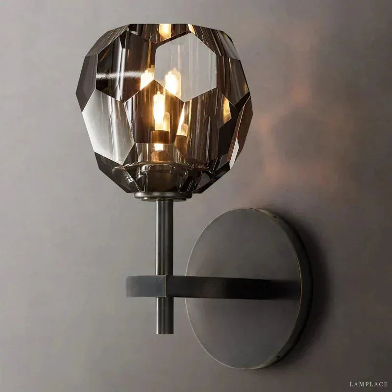 Boule De Radiant Crystal Short Wall Sconce