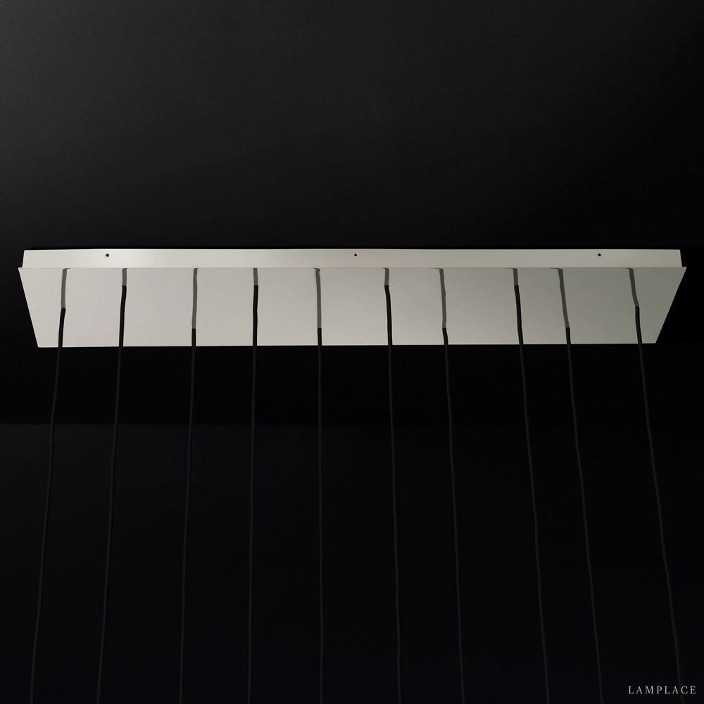 Aquitaine Faceted Cluster Linear Chandelier 72"