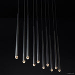 Aquitaine Faceted Cluster Linear Chandelier 60"