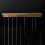 Aquitaine Faceted Cluster Linear Chandelier 72"