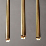 Aquitaine Faceted Cluster Linear Chandelier 72"