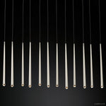Aquitaine Faceted Cluster Linear Chandelier 60"