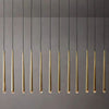 Aquitaine Faceted Cluster Linear Chandelier 60"