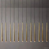 Aquitaine Faceted Cluster Linear Chandelier 60"