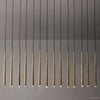 Aquitaine Faceted Cluster Linear Chandelier 72"