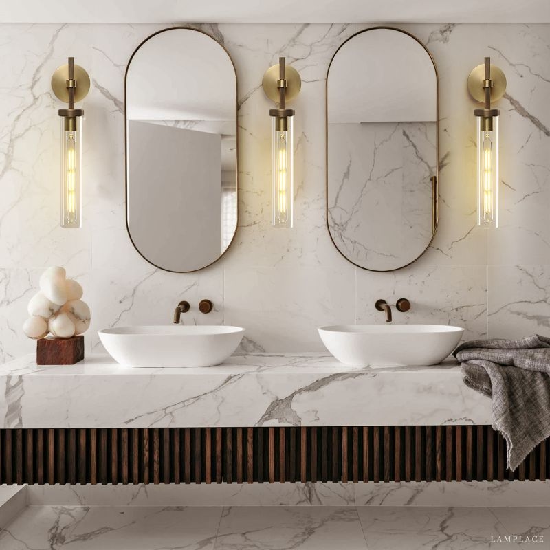 Lambert Cylindrical Glass Wall Sconce