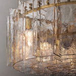 Lattice Module Glass Round Chandelier 37"