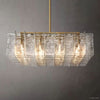 Lattice Module Glass Square Chandelier 49"