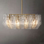 Lattice Module Glass Square Chandelier 49"