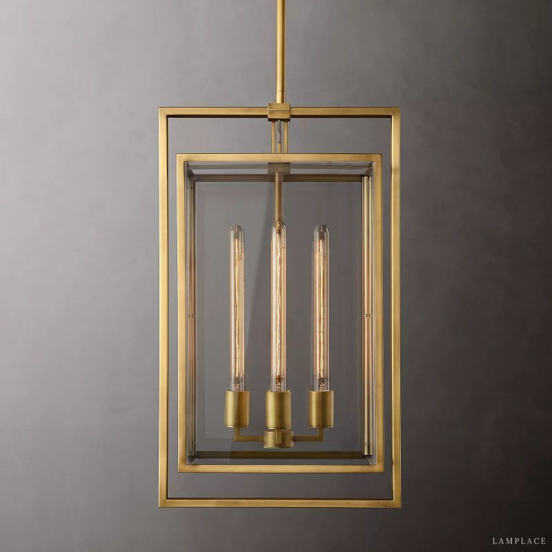 Beckman Framed Glass Pendant Light