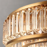 Maurier Angular Layers Round Chandelier 37"