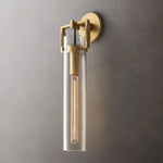 Machinist Glass Cylinder Wall Sconce