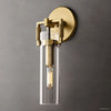 Machinist Glass Cylinder Wall Sconce