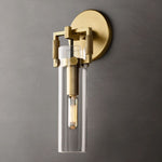 Machinist Glass Cylinder Wall Sconce