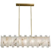 Alabaster Acropolis Modern Linear Chandelier