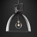 Machinist Glass Cloche Pendant Light