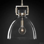 Machinist Glass Cloche Pendant Light
