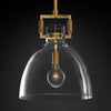 Machinist Glass Cloche Pendant Light