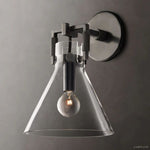 Machinist Glass Funnel Wall Sconce