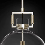 Machinist Glass Globe Flush Mount