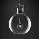 Machinist Glass Globe Pendant Light