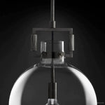 Machinist Glass Globe Flush Mount