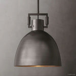 Machinist Metal Cloche Pendant Light