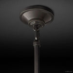 Machinist Milk Glass Cloche Pendant Light