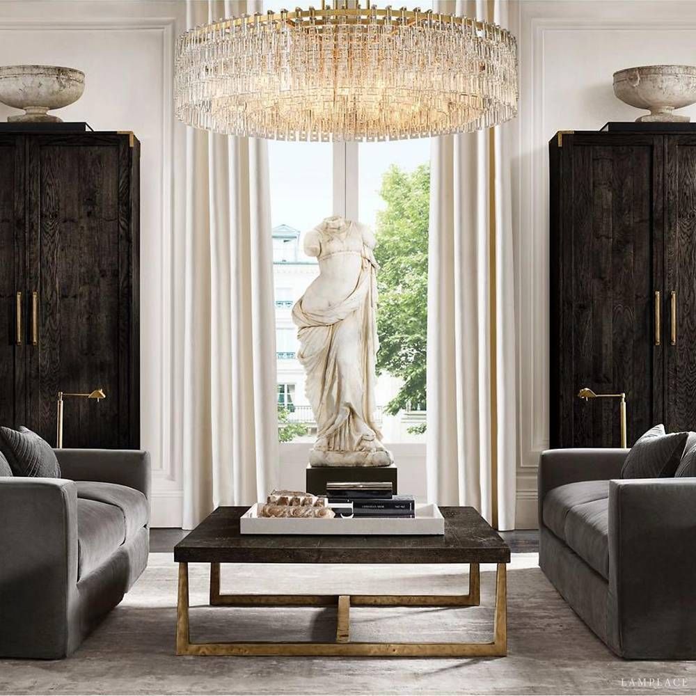 Marignan Modern Crystal Round Chandelier 60"