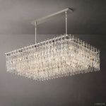 Marignan Modern Crystal Rectangle Chandelier 60"