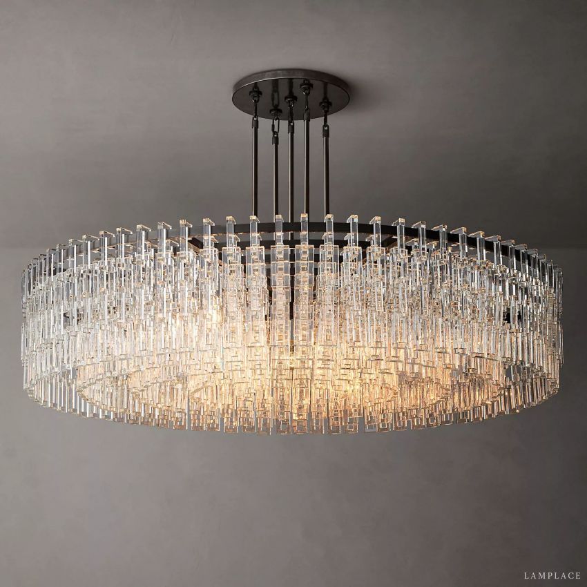 Marignan Modern Crystal Round Chandelier 60"