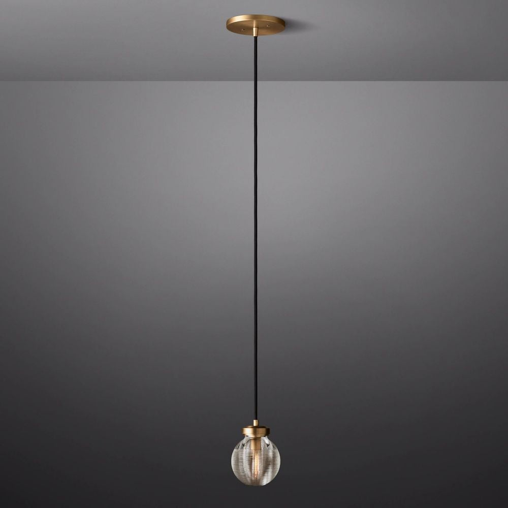 Pearl Carved Inciso Pendant Light